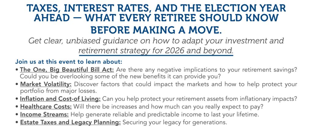 retirement planning events near me